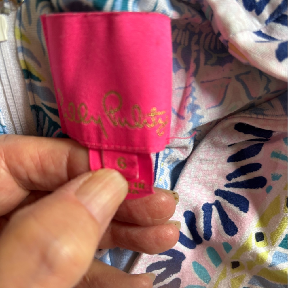 Lilly Pulitzer McKinley Maxi Dress Blue Peri Lapis Lanterns size Small - Picture 14 of 16
